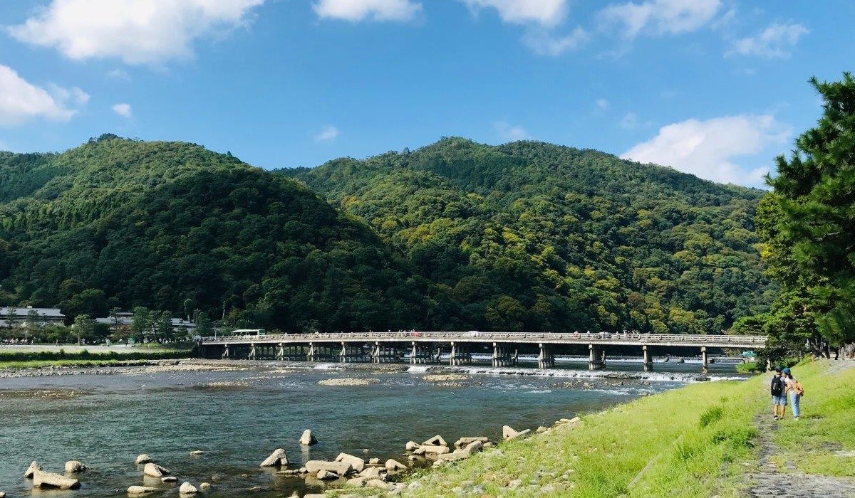 Podul Togetsukyo Kyoto Japonia